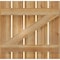 Ekena Millwork Spaced Board-n-Batten Shutters w/Z-Bar, Rough Sawn Western Red Cedar, 28 7/8W x 28H, PR RBS06Z29X028RWR - alternate 3